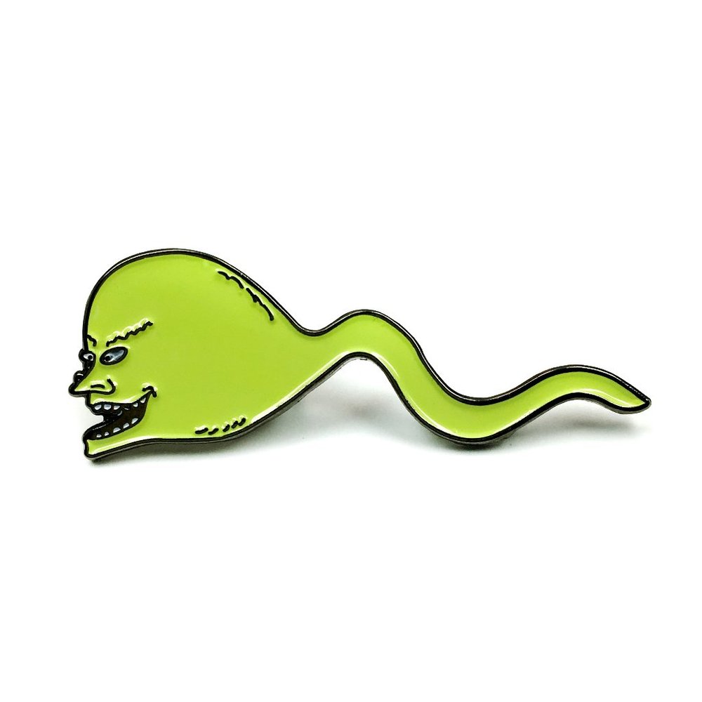 Beavis and Butthead Sperm Enamel Pin